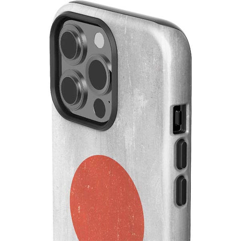 Japanese Flag Distressed iPhone 13 Pro Impact Case